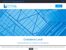 Tablet Screenshot of cristalerialosal.es